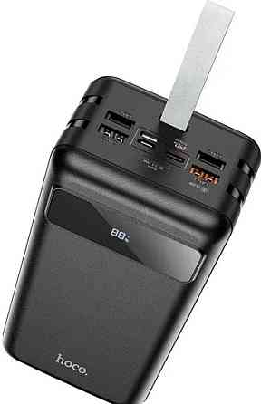 Павербанк с быстрой зарядкой и фонарем HOCO j86B 60000mAh. Киев