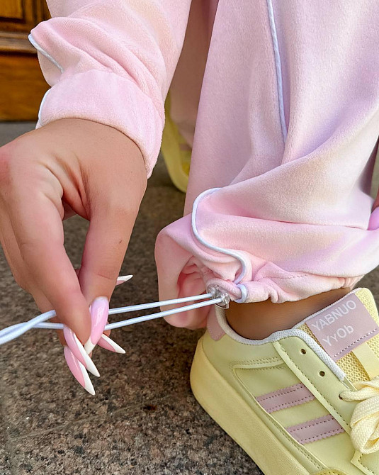 Женский стильный комфортный костюм двойка велюр спорт Premium Розовый Одесса - изображение 7