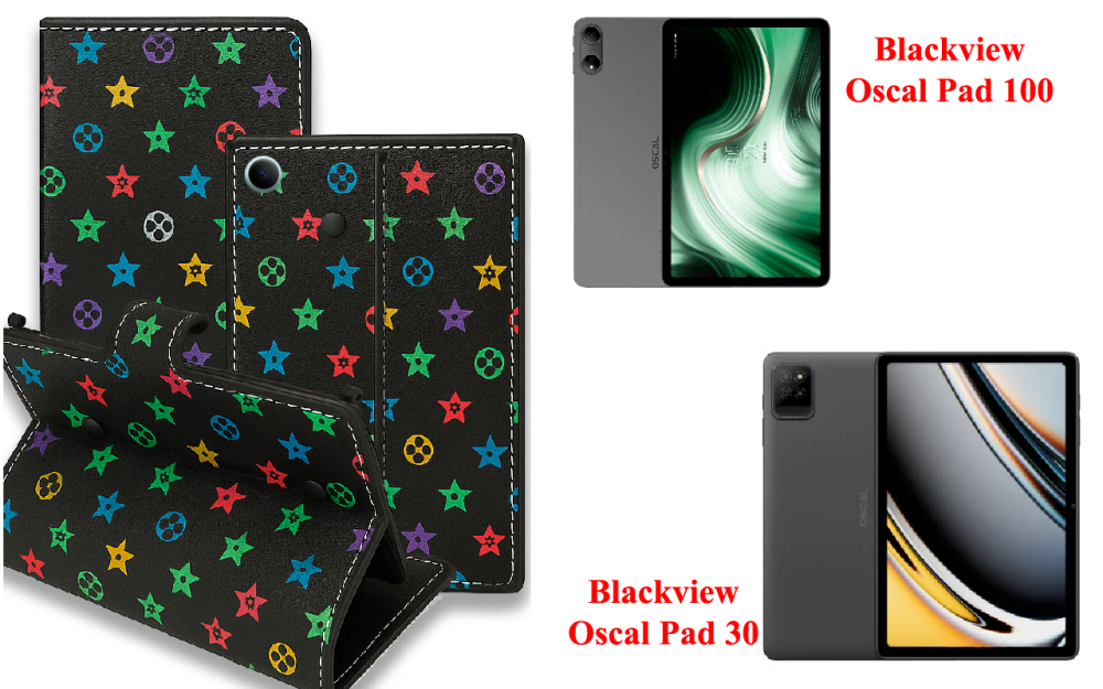 Книжка-трансформер для планшета Blackview Oscal Pad 90, колір Black Lyi Black Київ - фото 1