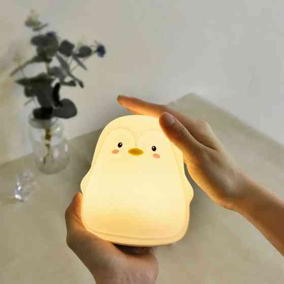 Ночник для ребенка на ночь пингвин, Лампа ночник для дома Лампа usb повербанка XL-62 Ивано-Франковск