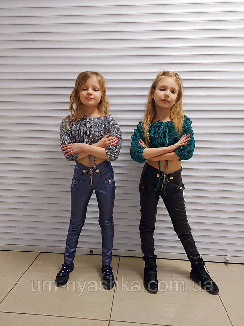 Кожанные штаны подростковые р.122-164 Кривой Рог - изображение 6