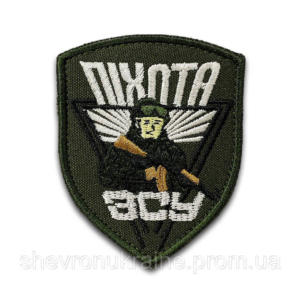 Шеврон Піхота ЗСУ (Форма щит. На липучці) Розмір 8.5x7см Київ - фото 6