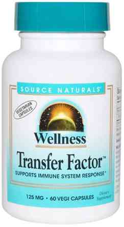 Молозиво Source Naturals Колострум Transfer Factor Wellness 125 мг 60 капсул Київ