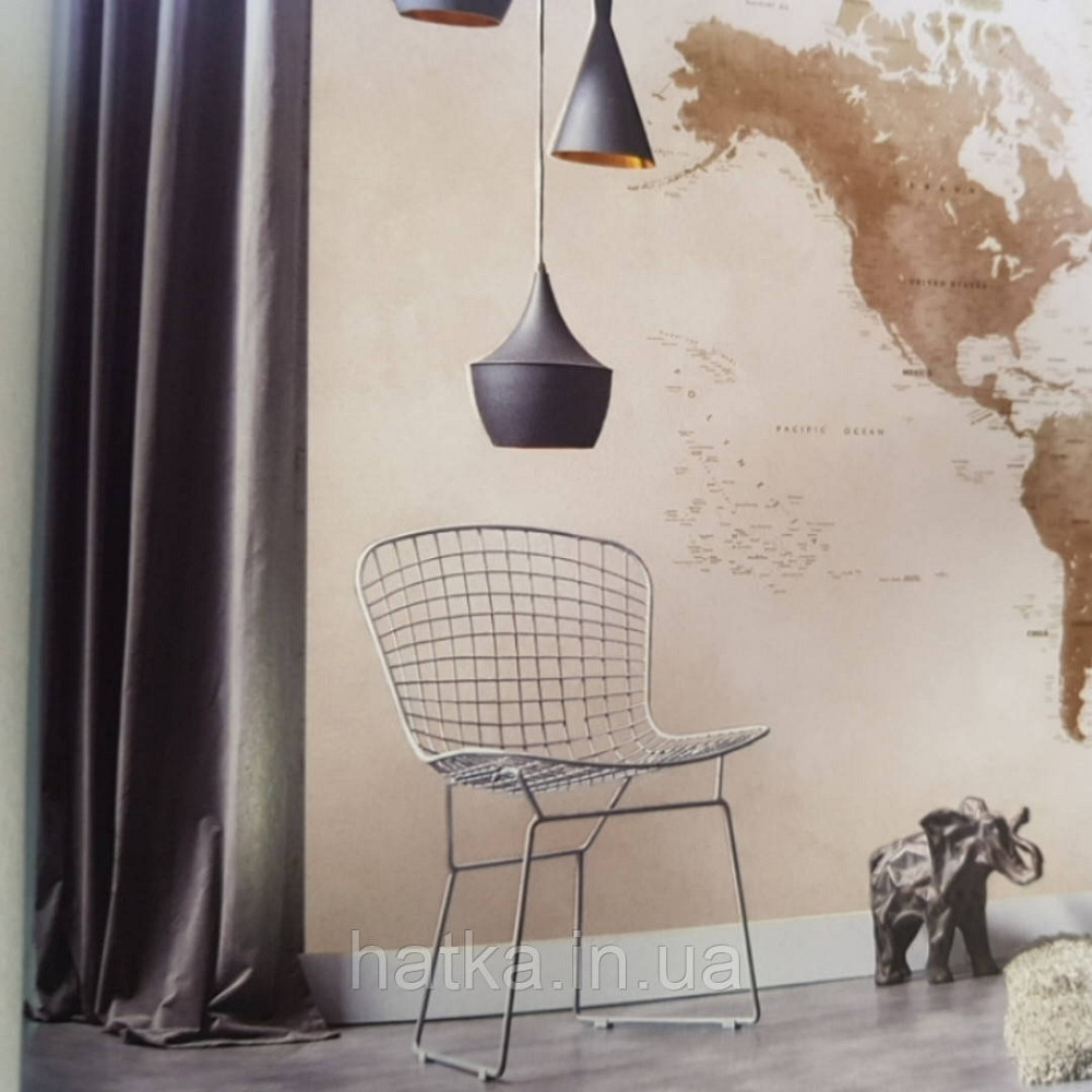 Фотошпалери безшовні флізелінові екологічно чисті BBG Map карта світу бежева зелена Київ - фото 1