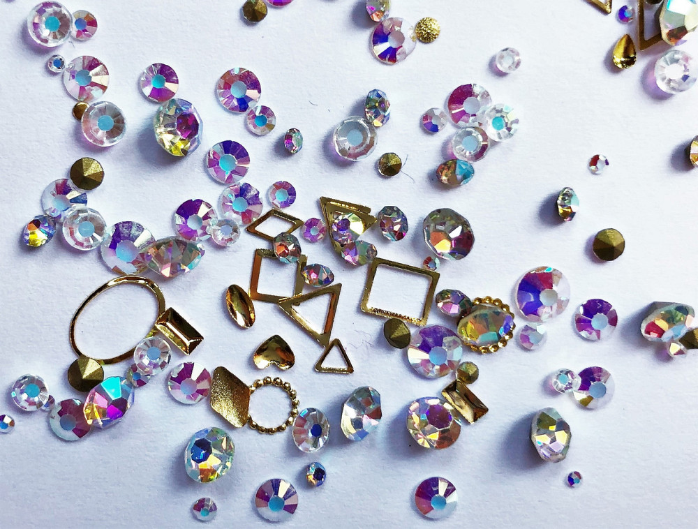 Стрази Swarovski мікс різні розміри та форми + формочки різних форм (1400 шт.) АВ — веселі. Київ - фото 5