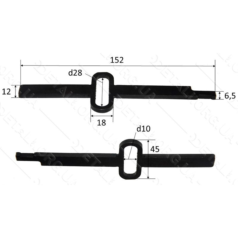 Шток лобзика Фіолент 700 Вт L130 аналог ІДФР741514002І Полтава - фото 1