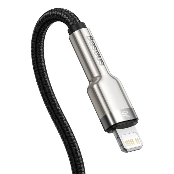 Кабель Type-C - Lightning Baseus Cafule Series Metal дата-Кабель Type-C - Lightning PD 20W 1m цвет черный Одесса