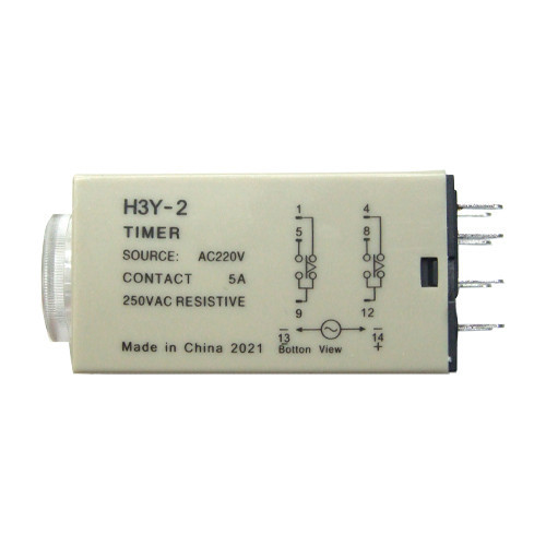 Реле часу таймер H3Y-2 0-30с 220В 5А з колодкою PYF08A для монтажу на DIN-рейку Київ - фото 3