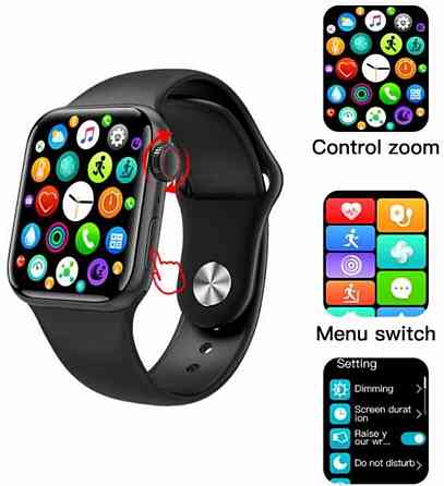 M16plus Смарт-часы M16+ Smart Watch 44mm Aluminium Трекер Умные Часы. Харьков