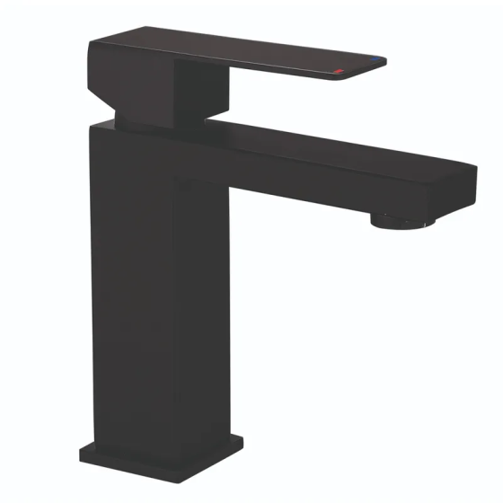 Смеситель для умывальника Mixxus KUB-001 Heavy Black из нержавеющей стали SUS304 (тяжелый) MI6348 Харьков