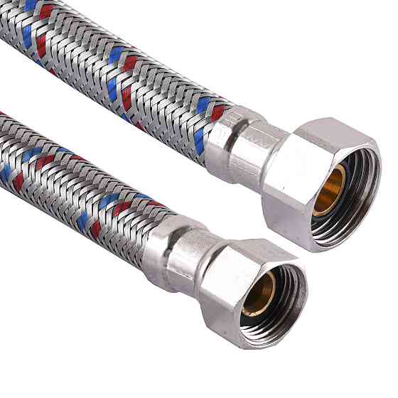 Шланг нержавіюча сталь SOLOMON 3/8″х1/2″ ВВ 0,5м HS30 Київ