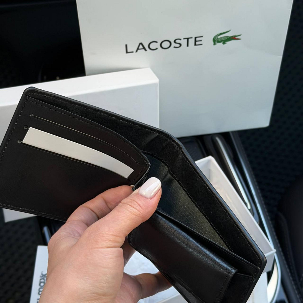 Мужской кошелек Lacoste в фирменной упаковке (В2) Киев - изображение 5