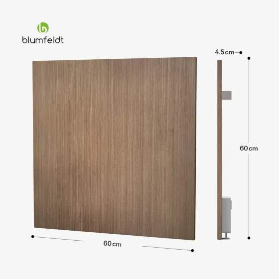 Інфрачервона панель HeatSquare Smart 350 Вт 60x60 см, імітація дерева Німеччина Дніпро