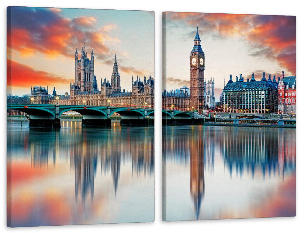 Модульная картина в гостиную / спальню   Лондон  TLV-2_100 120х170  см Киев - изображение 1