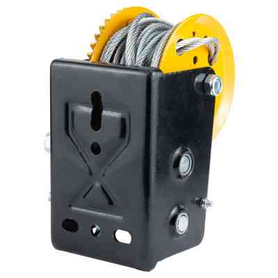 Лебедка Sigma ручная барабанная, стальной трос 10мx5мм, 900кг (6134021) Винница