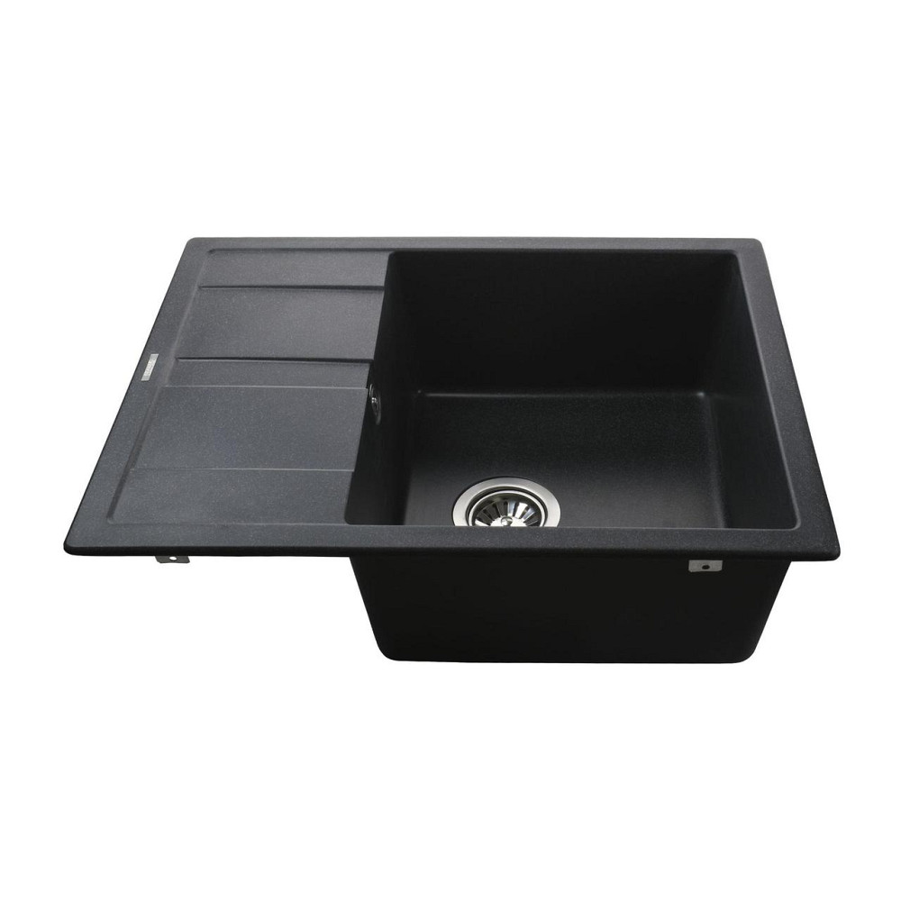 Гранітна мийка Globus Lux ONE графіт 650х500мм-А0001 (000002983) Київ - фото 4