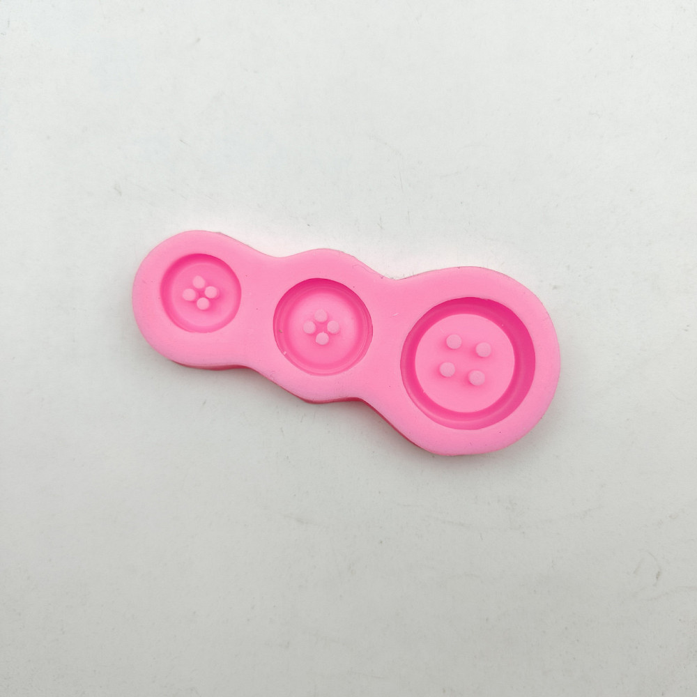 Молд силиконовый Пуговицы 99 на 44 мм розовый Киев - изображение 5