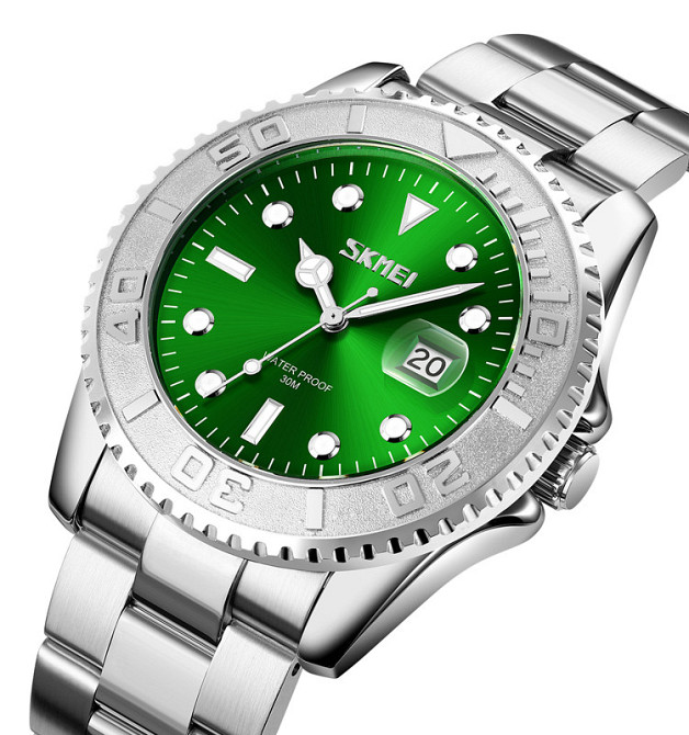 Skmei 9295SIGN Silver-Green SBR Киев - изображение 2