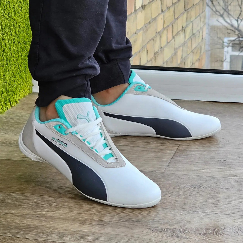 Кросівки Puma for AMG Білі Чоловічі Пума (розміри: 41,42,43,44,45) Відео Огляд Дніпро - фото 6