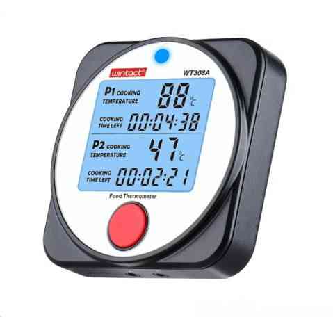 Термометр цифровой для барбекю 2-х канальный Bluetooth, -40-300°C WINTACT WT308A Одесса