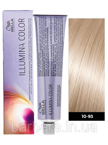 10/93 Краска для волос  Wella Illumina Сolor 10/93 яркий блонд золотистый сандре Киев - изображение 2