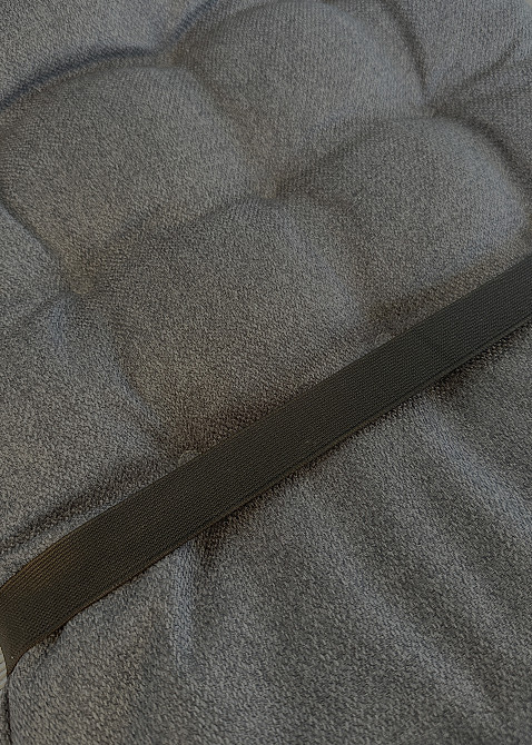 Подушка для стільців (40x120х4 см) подвійна Decorator Мальмо колір темно-сірий 84-158 Київ - фото 7