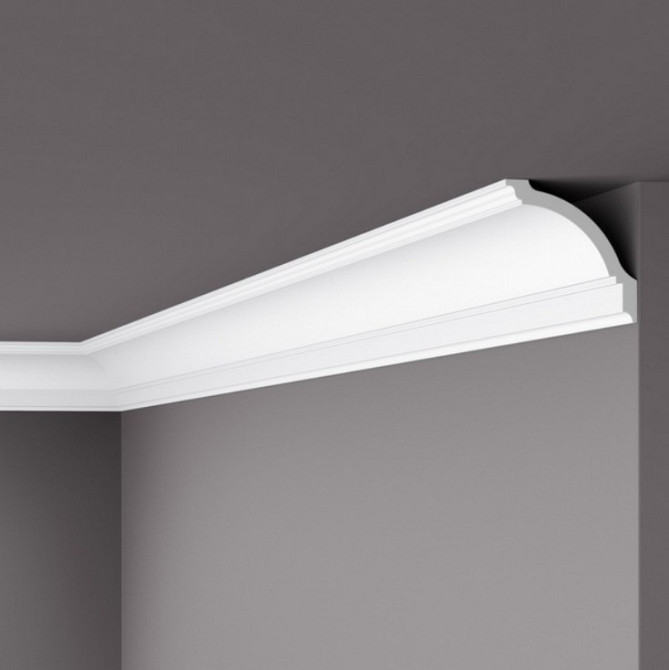 Карниз(плинтус) потолочный гладкий  NMC, GP  , 100x100x2000 мм Днепр - изображение 1