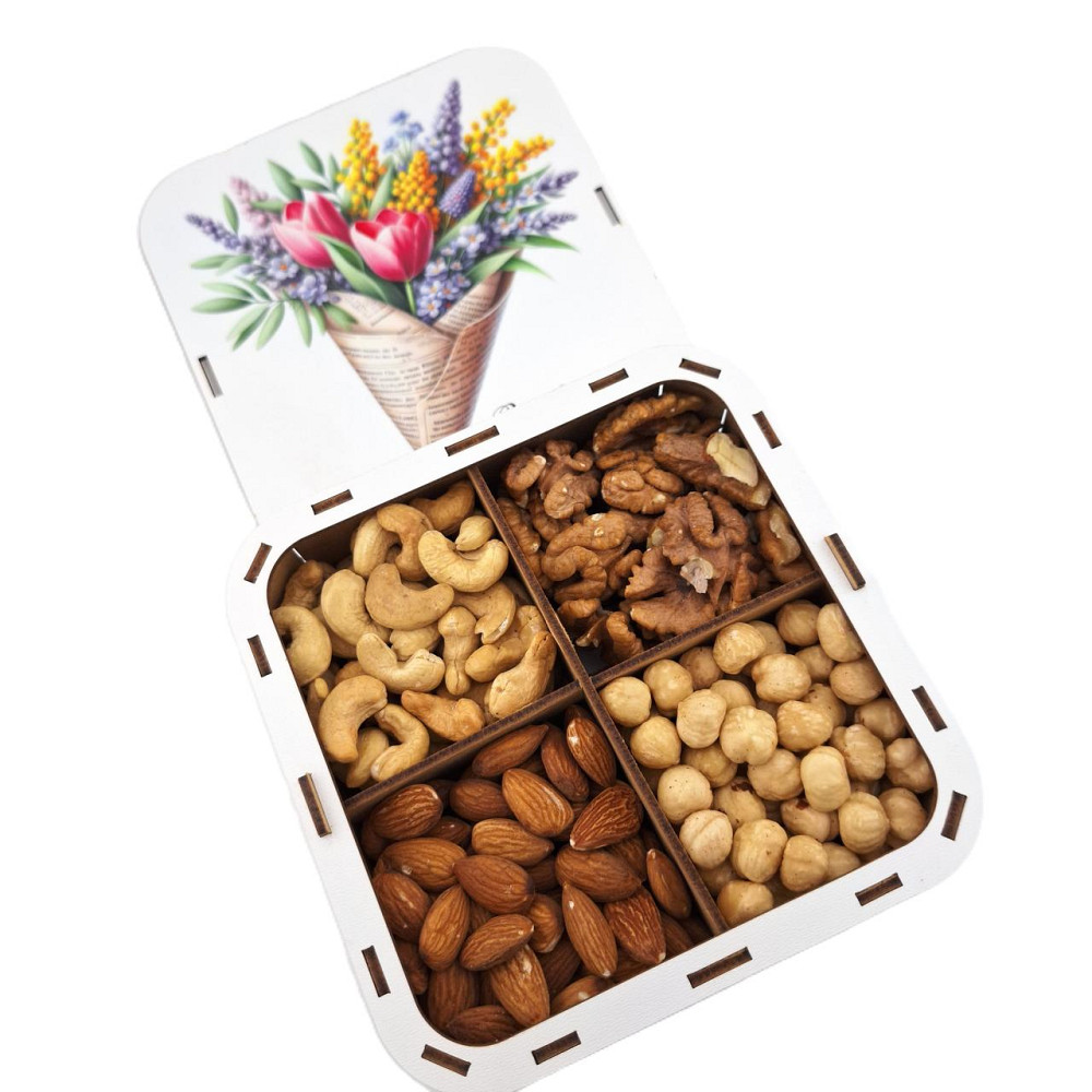 Подарочний набор орехов в праздничной упаковке для девушки, подруге, маме, сестре, учительнице, коллеге на 8 марта, Новый Год. Одесса - изображение 5