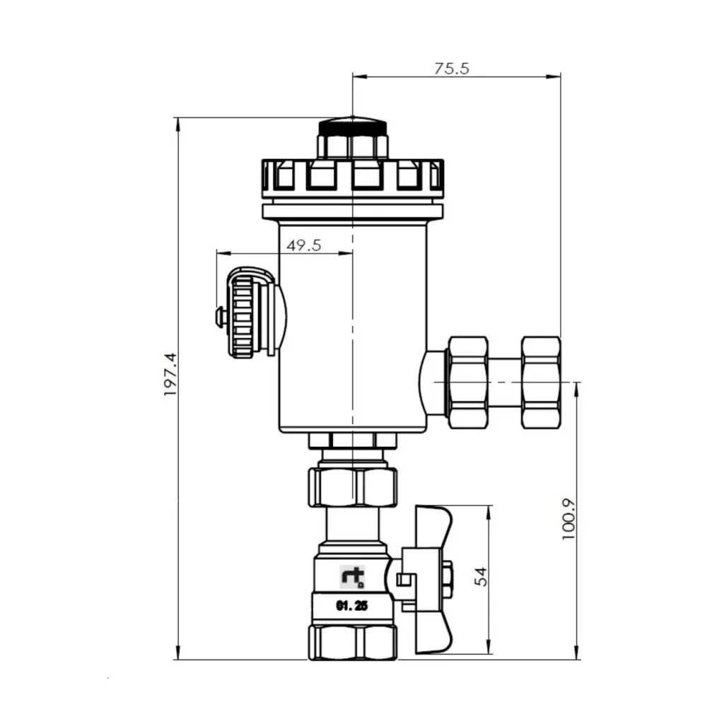 Фільтр із магнітом Thermo Alliance Standart 3/4" SF129W20 Київ - фото 15