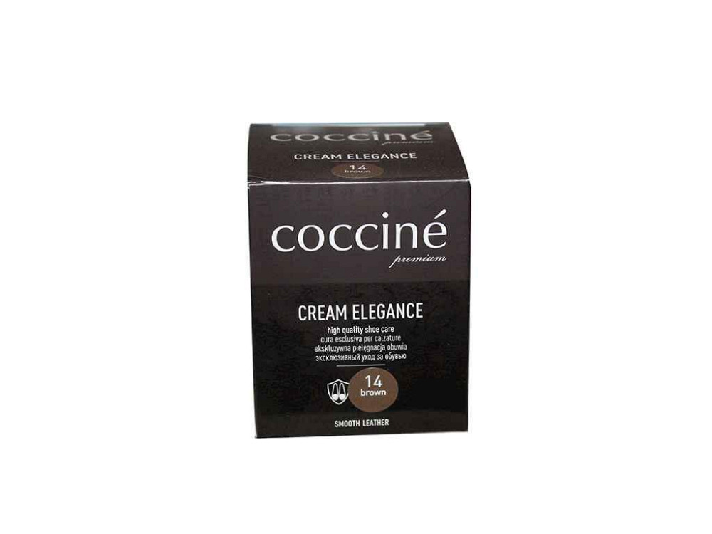 Крем в банке ELEGANCE губка, 50мл Коричневый ТМ COCCINE Solmir Киев - изображение 1