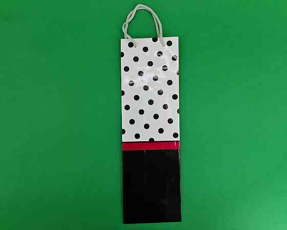 Пакет бумажный подарочный под бутылку  12/9/36(артBUT-72) (12 шт) Харьков