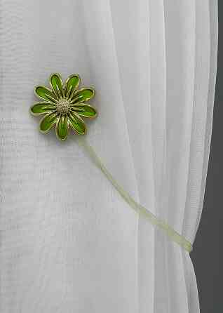 Магніти для штор і гардин Грейс набір 2 шт Зелений з золотистим (81-149) Київ