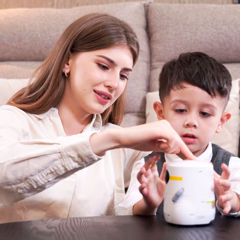 Розумний робот з сенсорним керуванням та навчальними картками - AT-ROBOT 2 (білий) Дніпро - фото 5