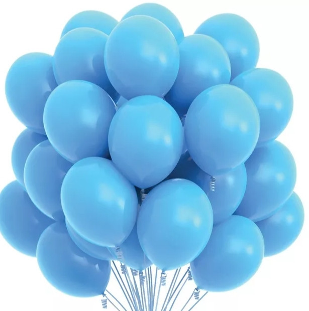 Шарики латексные пастель блакитний 12'' 30см шт Киев - изображение 1