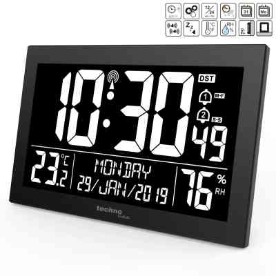 Настінний годинник Technoline WS8017 Black (DAS301334) Вінниця