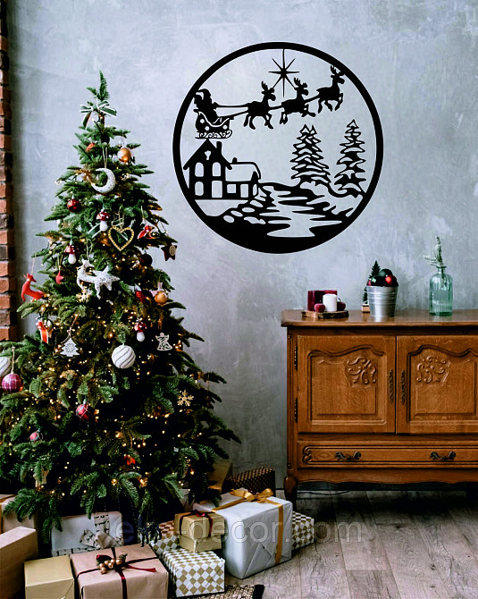 Декоративне настінне Панно «Новий рік», Декор на стену Київ - фото 1