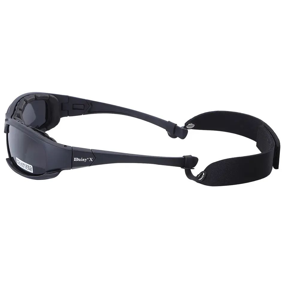 Очки тактические с поляризацией Daisy Х7 4 сменных линзы + чехол (Черный) Киев - изображение 10