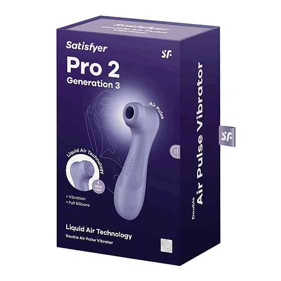 Вакуумный клиторальный стимулятор Satisfyer Pro 2 Generation 3 with Liquid Air Lilac Sex Aura Киев