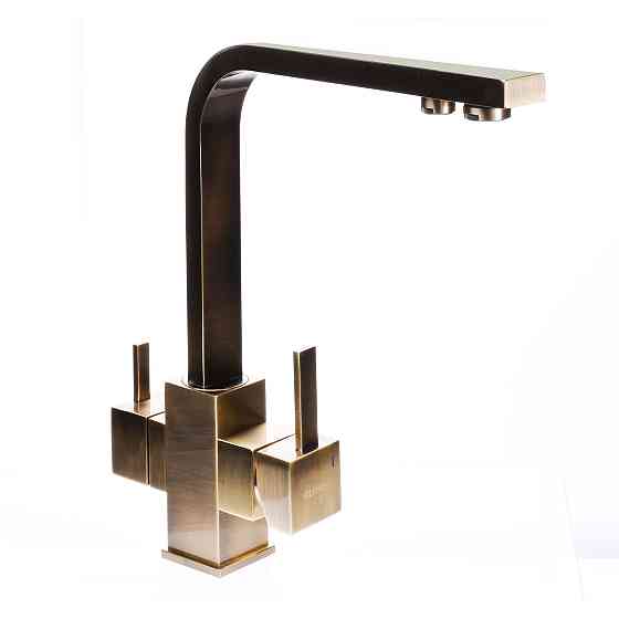 Змішувач для кухні під осмос Globus Lux LAZER GLLR-0111-9-BRONZE Тернопіль