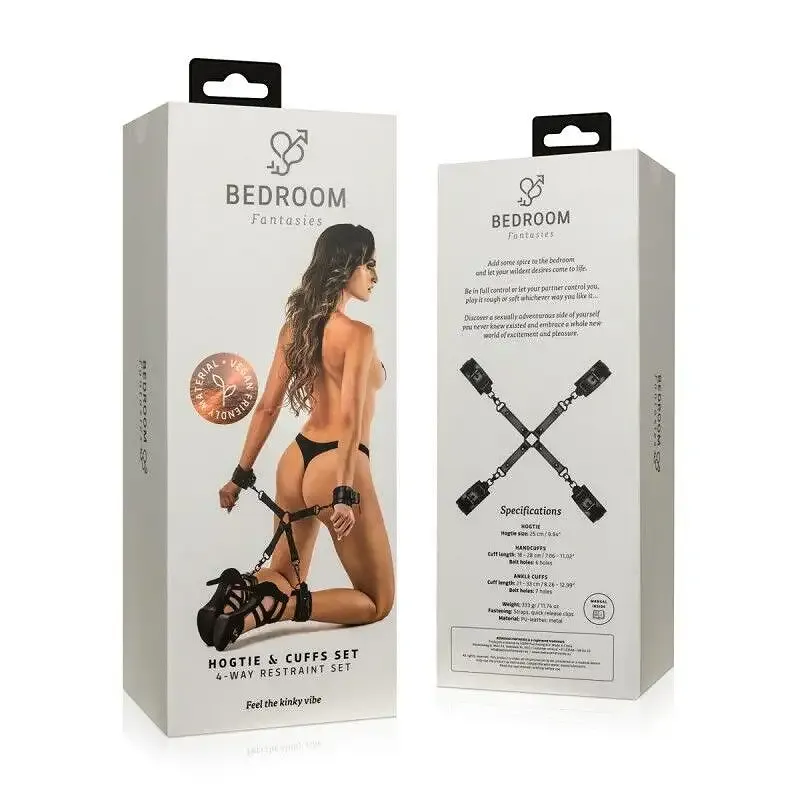 Фіксатор для рук і ніг Bedroom Fantasies Hogtie & Cuffs Set 4-Way Restrant Set Львів - фото 8