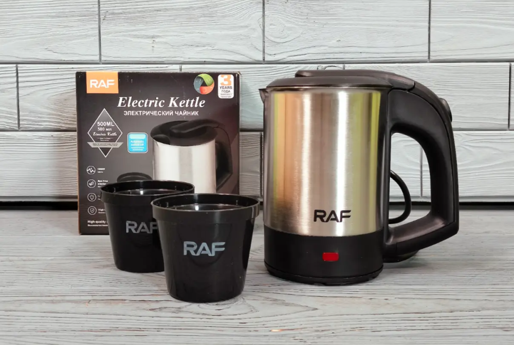 Електричний чайник RAF R-7887 0.5л з 2 чашками Київ - фото 5