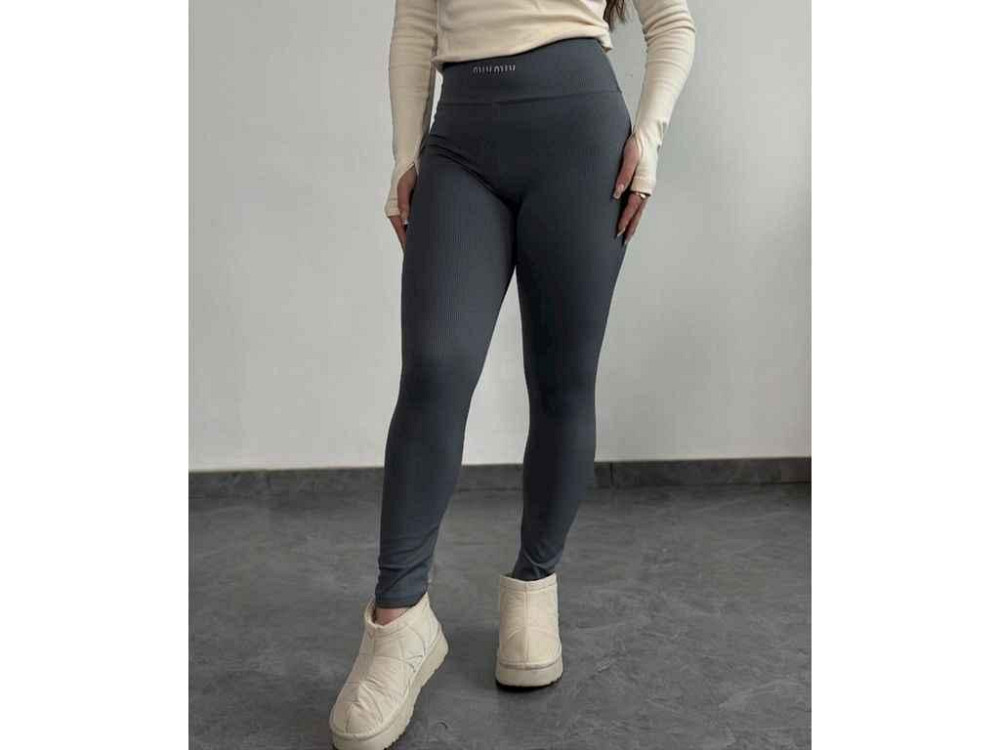 Лосины женские флис арт.7225 миу-миу серый р.L ТМ OSM Киев - изображение 1