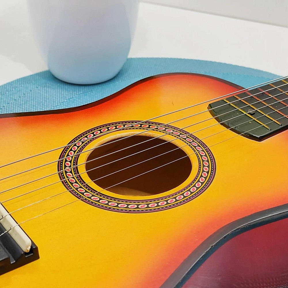 Гітара дерев'яна дитяча 6 струн 52см Помаранчева (M 1370) Чернігів - фото 3