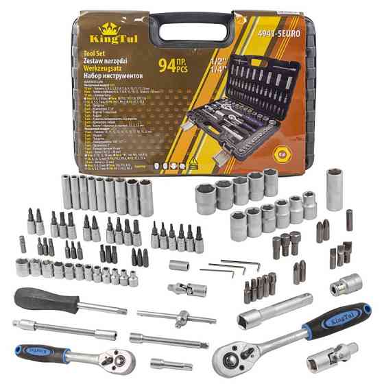 Набір інструментів 94пр. 1/2", 1/4" (6гр.) KT-4941-5EURO Одеса