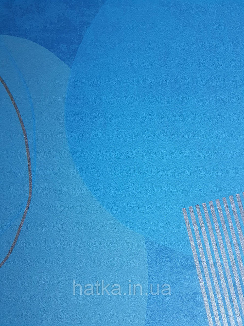 Обои виниловые на флизелине AS creation Geo Effect 0.53х10 детские геометрия 3д синие голубые золото 38595-3 Киев - изображение 4
