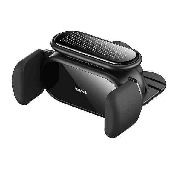 Автотримач для телефона Baseus Steel Cannon pro Solar Electric Car Mount Black Ковель