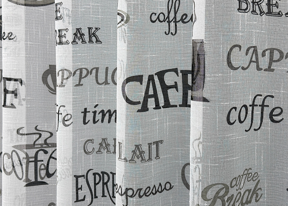 Тюль VR-Textil 1793т Льон Молочний з чорним 250х270 см (42-0944) Київ - фото 6