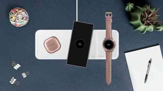 Бездротовий зарядний пристрій Samsung Wireless Charger Trio Charger White (EP-P6300TWEGRU) Білий Харьков