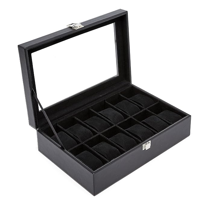 Скринька для зберігання годинників 12 комірок Луцьк - фото 1