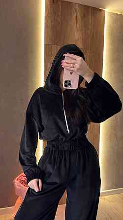 Жіночий стильний повсякденний комбінезон велюр плюш Одеса